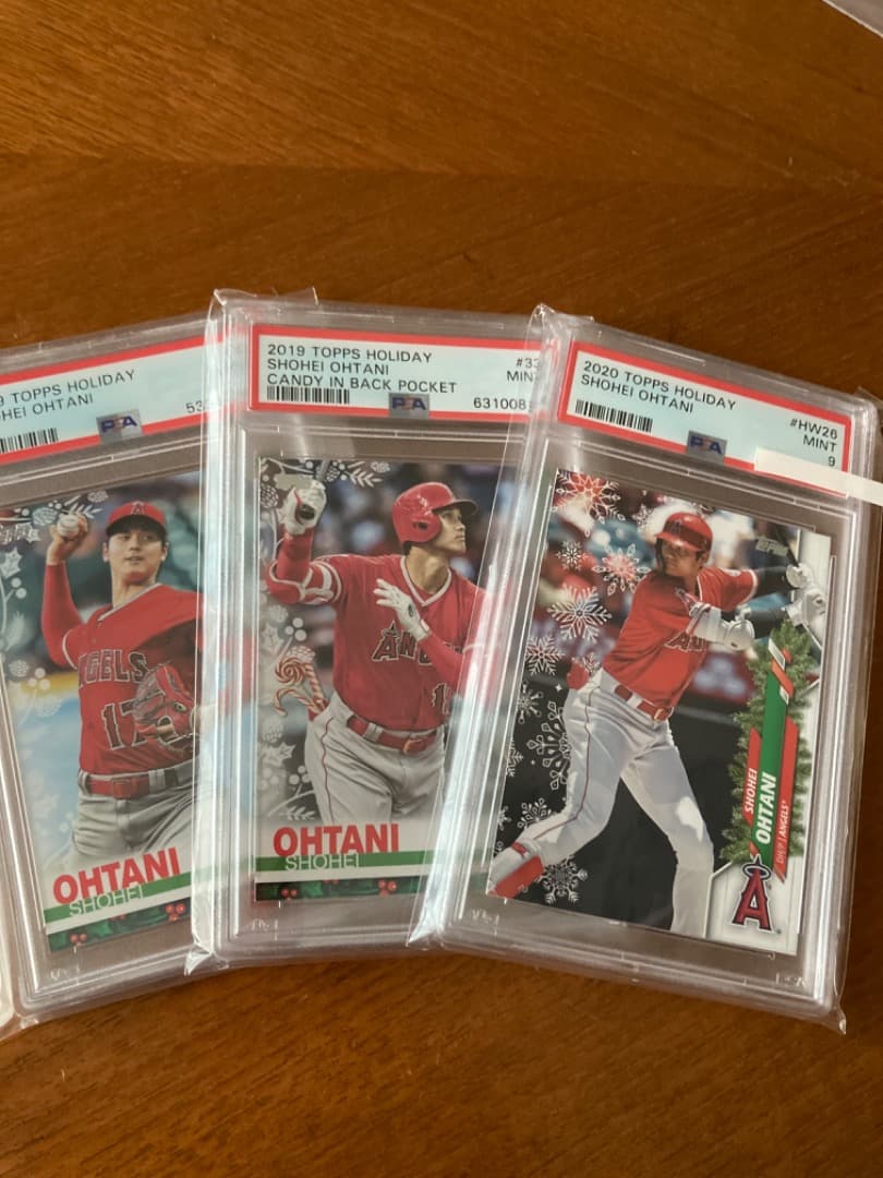 大谷翔平　シングルカード鑑定済3枚セット