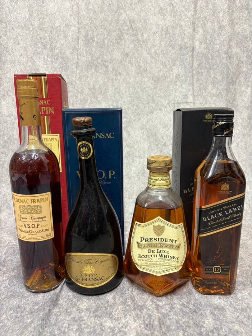 酒 ウイスキー 4本 セット ジョニーウォーカー ホワイトホース まとめ