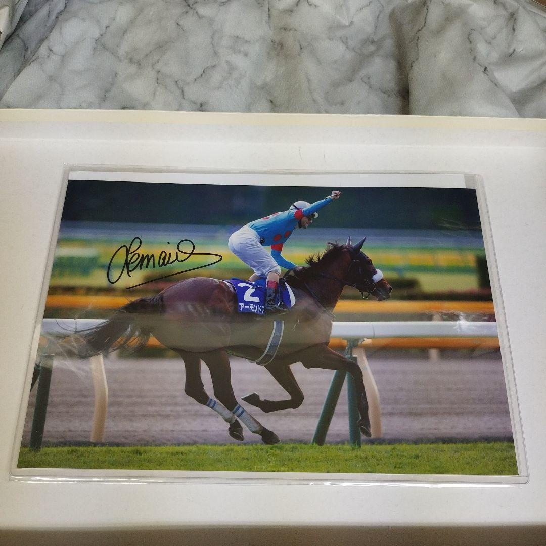 競馬騎手　クリストファー ル・メール　直筆サイン入りフォト　証明書付き