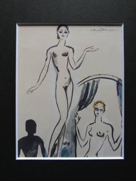 キース・ヴァン・ドンゲン、Les Modeles、希少な額装用画集より