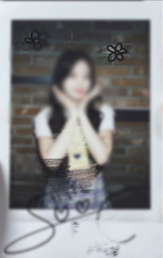 stayc セウン　サイン入り　チェキ　落書きあり