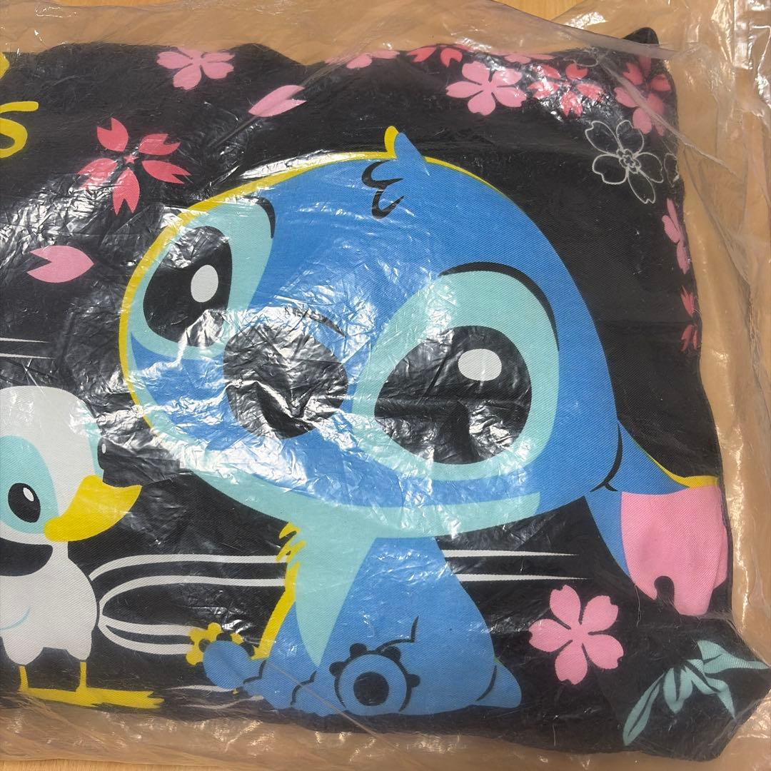 スティッチ クッション　ハート型クッション　ロングピロークッション　２点セット