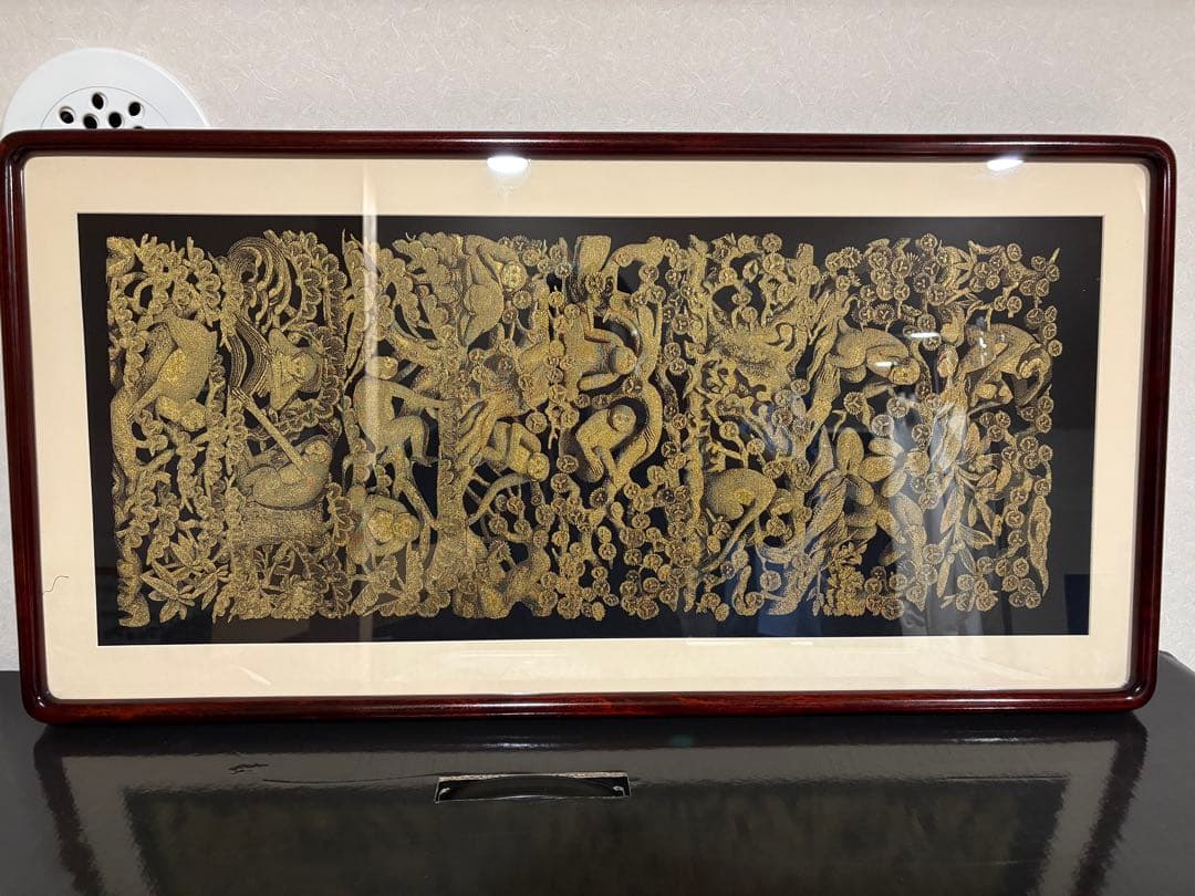 三猿モチーフの額