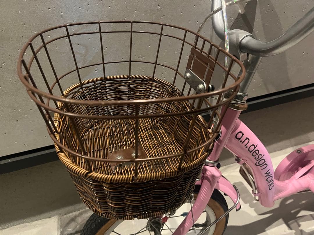 (引き取り限定)ai design WORKS 子供用自転車 ピンク色14インチ