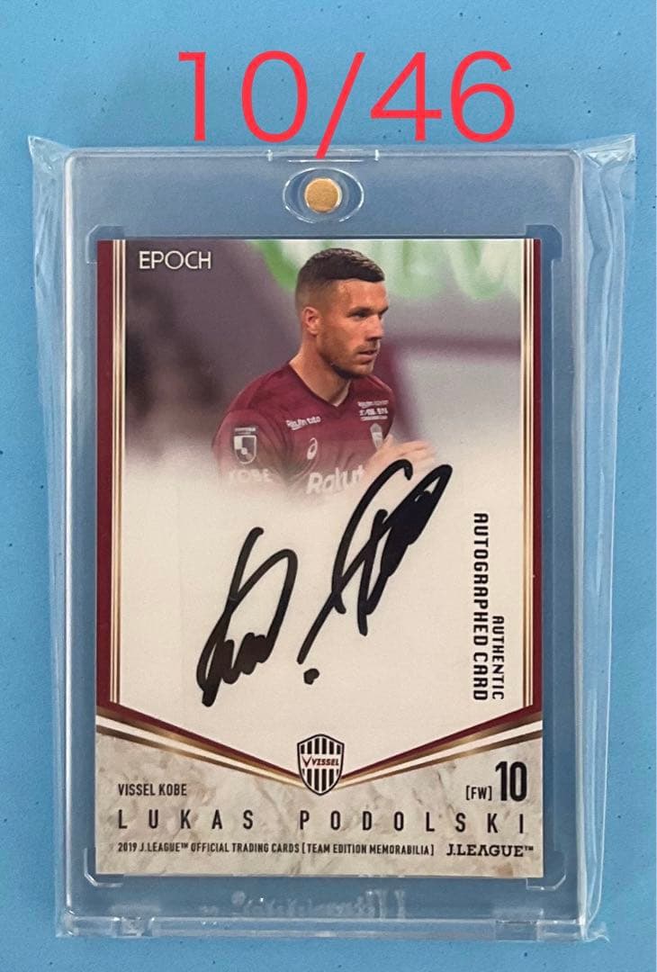 『マグホ発送』EPOCH 2019 ヴィッセル神戸 直筆サインカード ポドルスキ