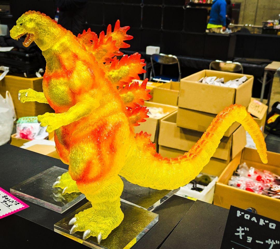 バーニングゴジラ クリアイエローver. ソフビ屋のエンビー ワンフェス2026