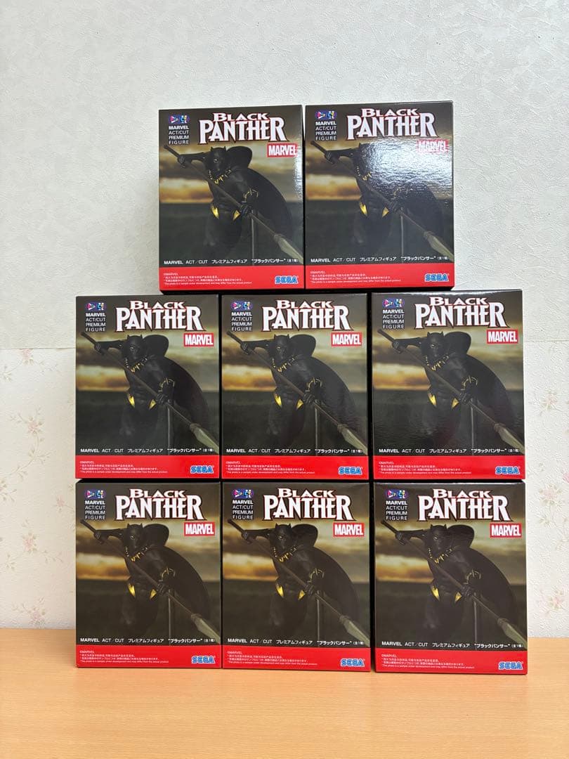 MARVEL ACT/CUT プレミアムフィギュア　ブラックパンサー　8個セット