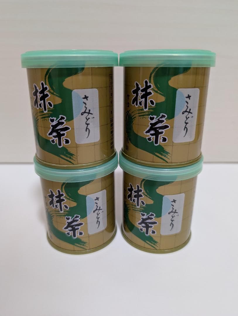 ★新品未開封★　抹茶　山政小山園【さみどり】30g×４缶