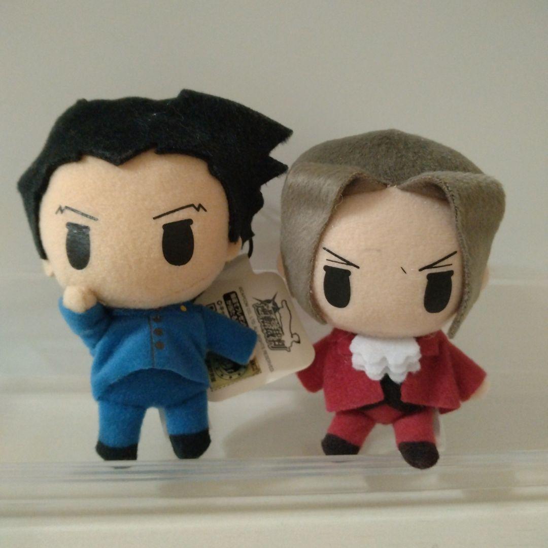 逆転裁判マスコットぬいぐるみ　成歩堂龍一 御剣怜侍　【レア】