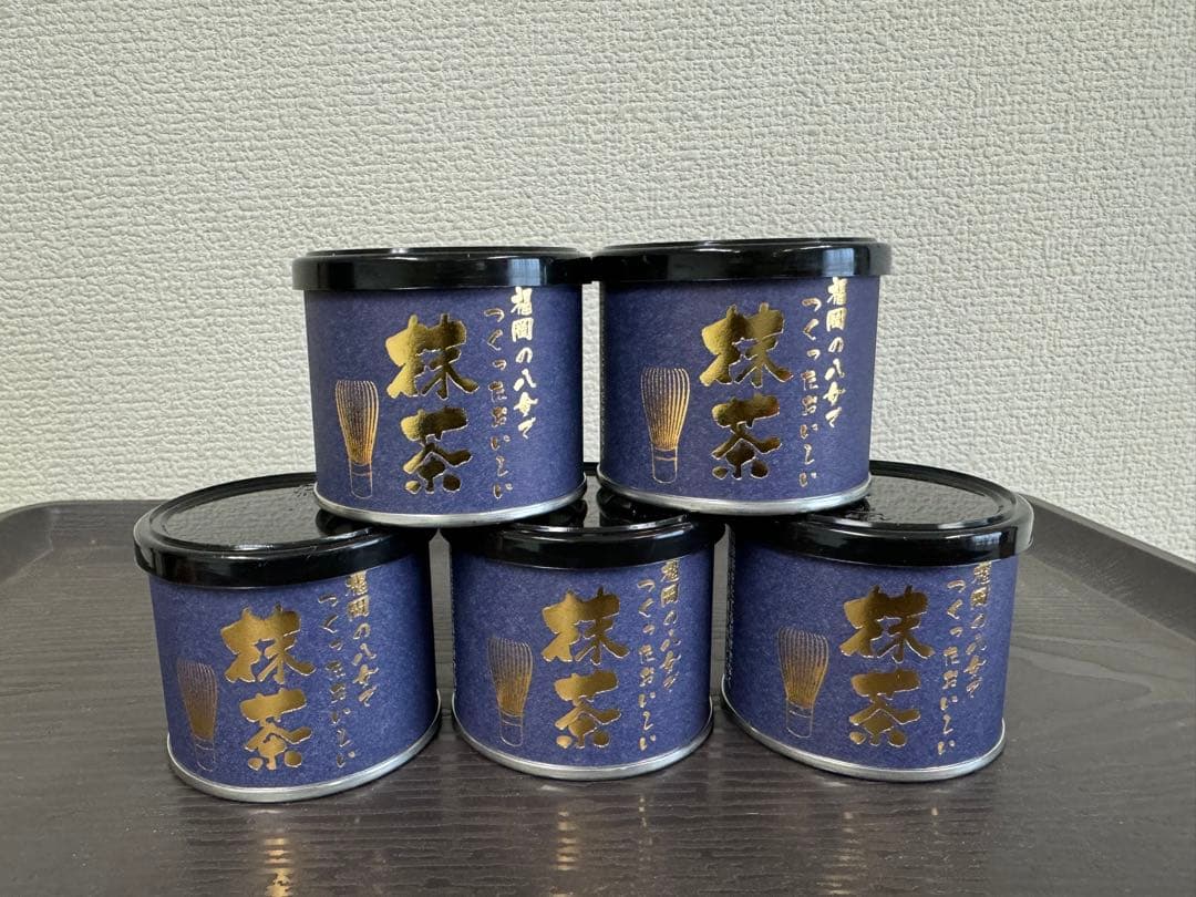八女抹茶缶 20g 5個セット 新品未使用