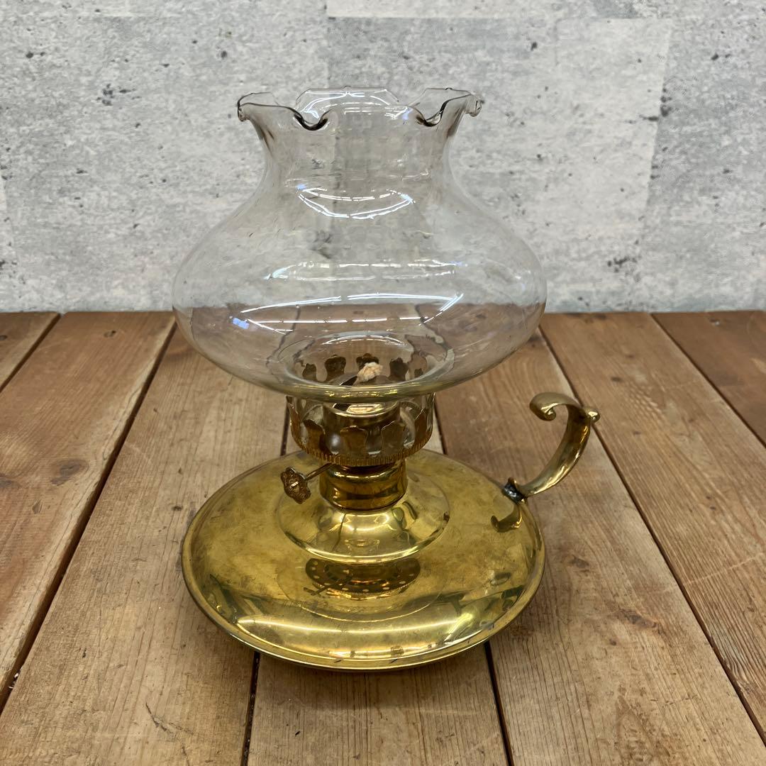 ビンテージ レトロ ガラス製 ランタン オイルランプ ガラスランプ 照明器具