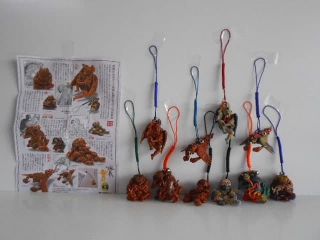 ♯Jut16Oo　カプセルQミュージアム妖怪根付2立体図百鬼夜行全10種