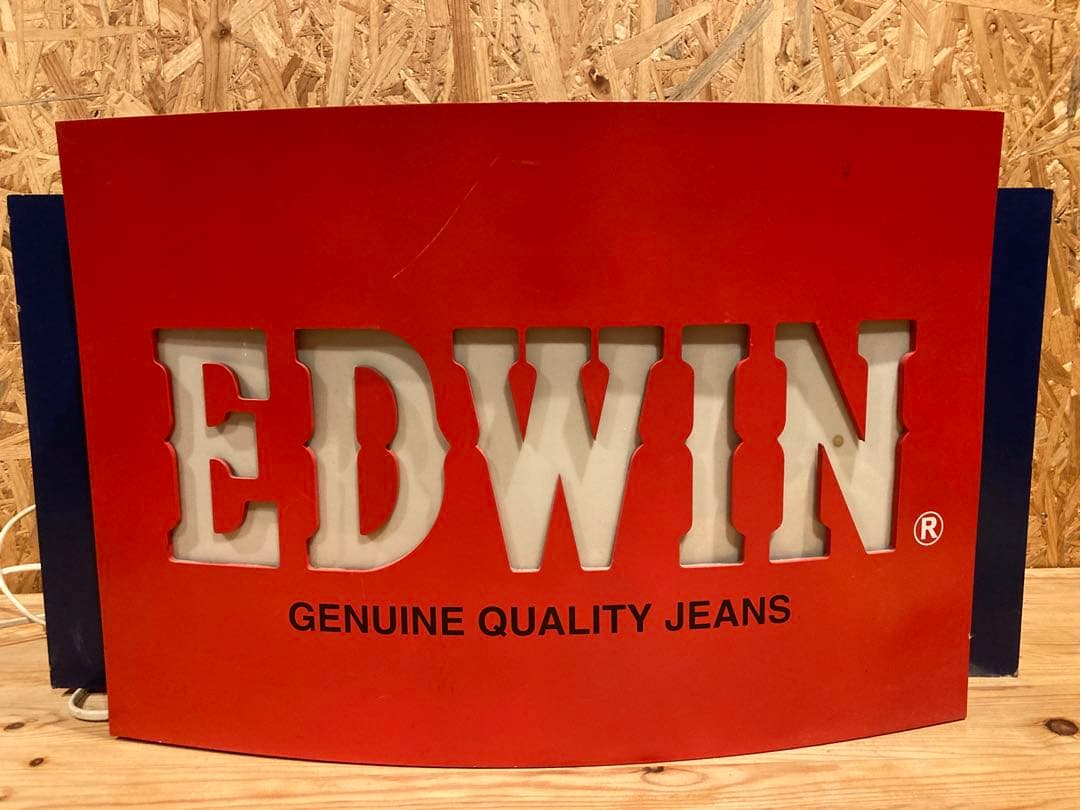 EDWIN Genuine Quality Jeans 蛍光灯看板