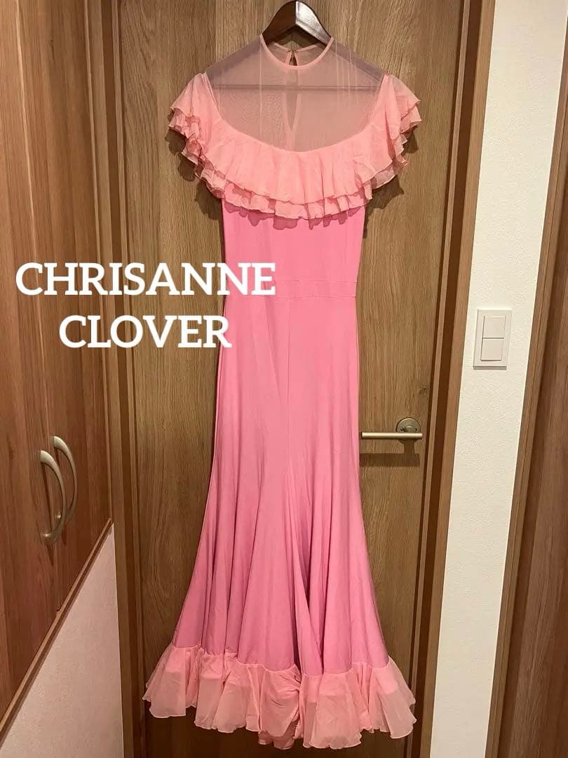 社交ダンス　クリスアンクローバー ピンク　ワンピース