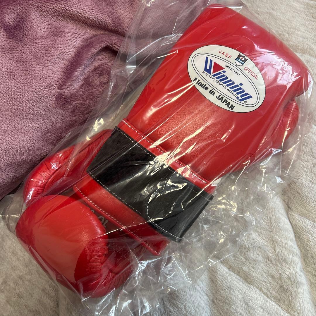winning JABF-10 アマチュア試合用10オンスグローブ 赤