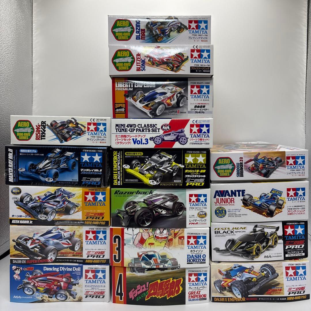 ミニ四駆17箱まとめ売り　未組立品