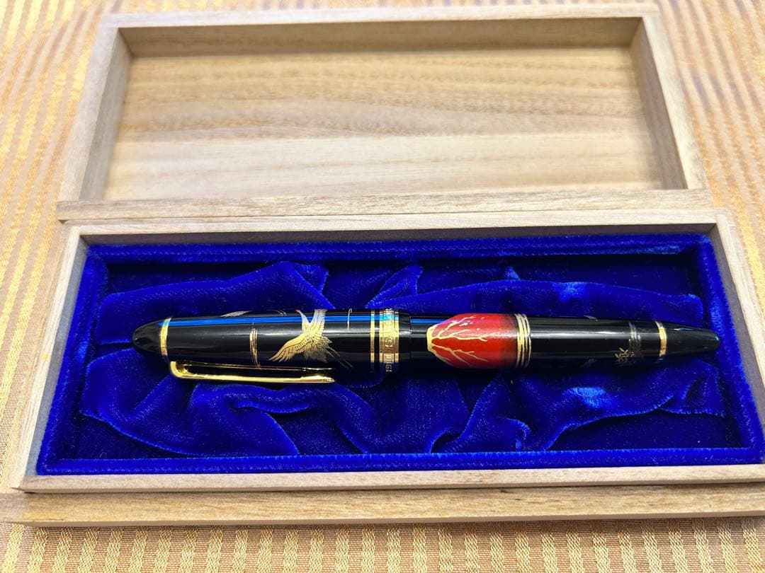 Sailor プロフィット 21金 万年筆 赤富士に鶴