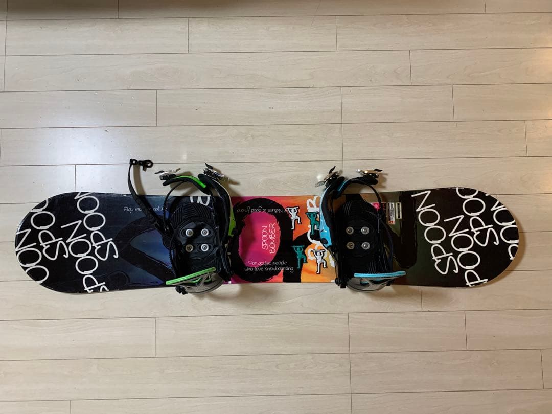 スノーボード　ビンディング　2点セット　SPOON　子供用