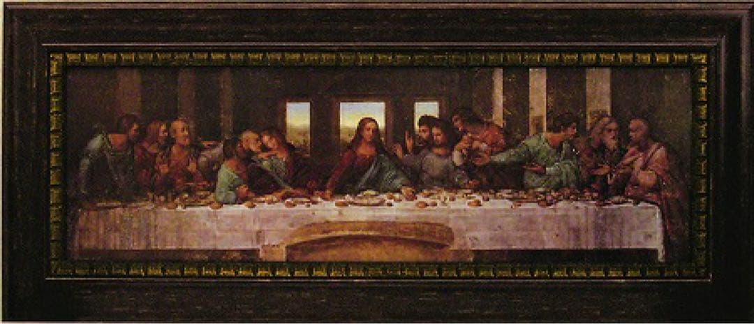 最後の晩餐　フレーム付き大型アート　キリスト