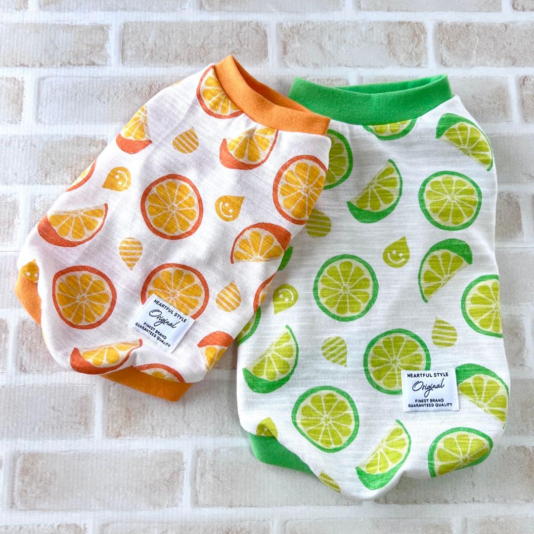 ハンドメイド犬服　ジューシータンクトップ