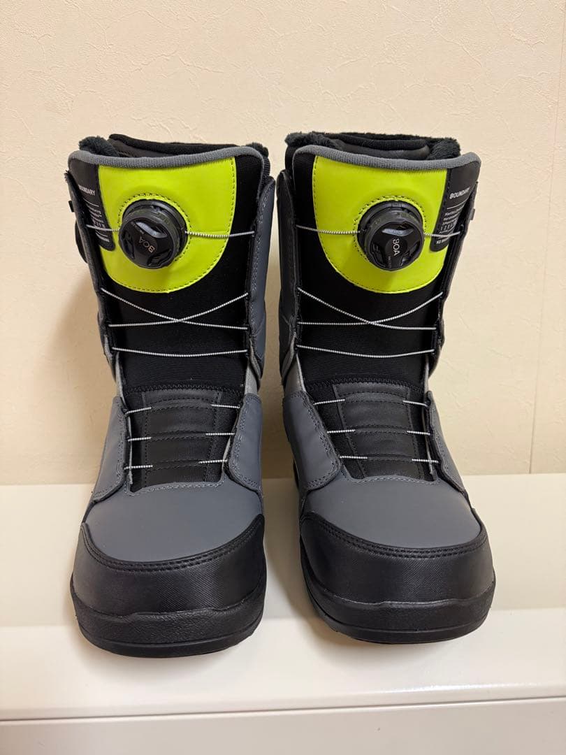 BOAシステム スノーボードブーツ グレー/ブラック/ライム