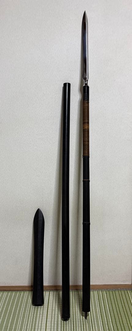 模造刀　模造槍　槍　槍術　日本　演舞　武具　武士　舞踊　武器　2本継