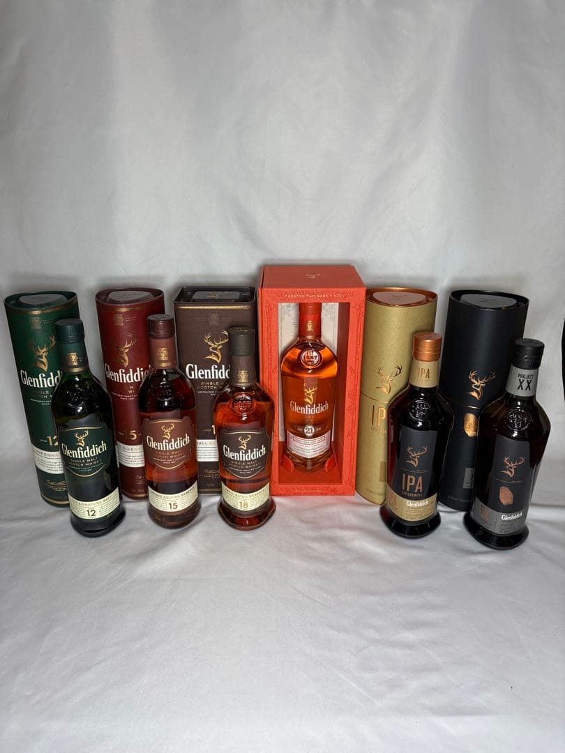 【箱付】グレンフィディック　シングルモルトウイスキー　6本セット【旧ボトルあり】