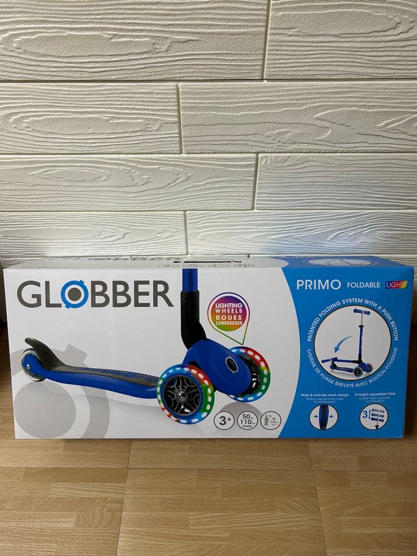 まいすん【新品】プリモ フォールダブルライト キックボード　ブルー