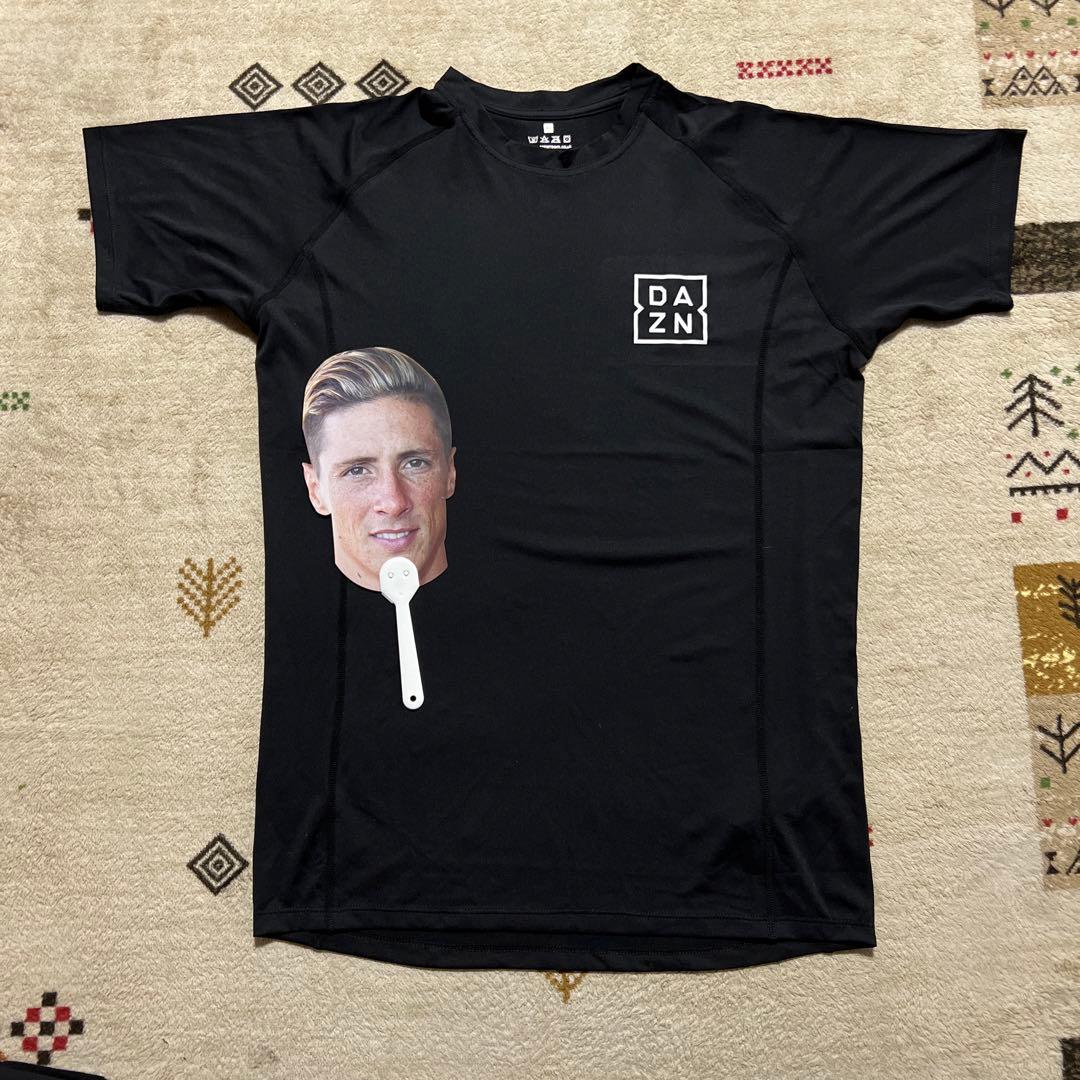 【非売品】 DAZN　元サガン鳥栖　フェルナンドトーレス　直筆サイン入りＴシャツ