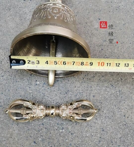密教法具 金剛铃·五鈷杵 金剛杵 法器 真鍮製