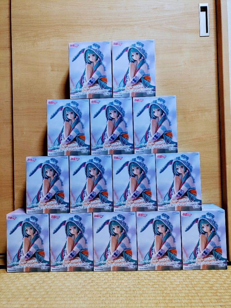 初音ミク ぬーどるストッパーフィギュア うさ耳パジャマ ブルーver. 14点