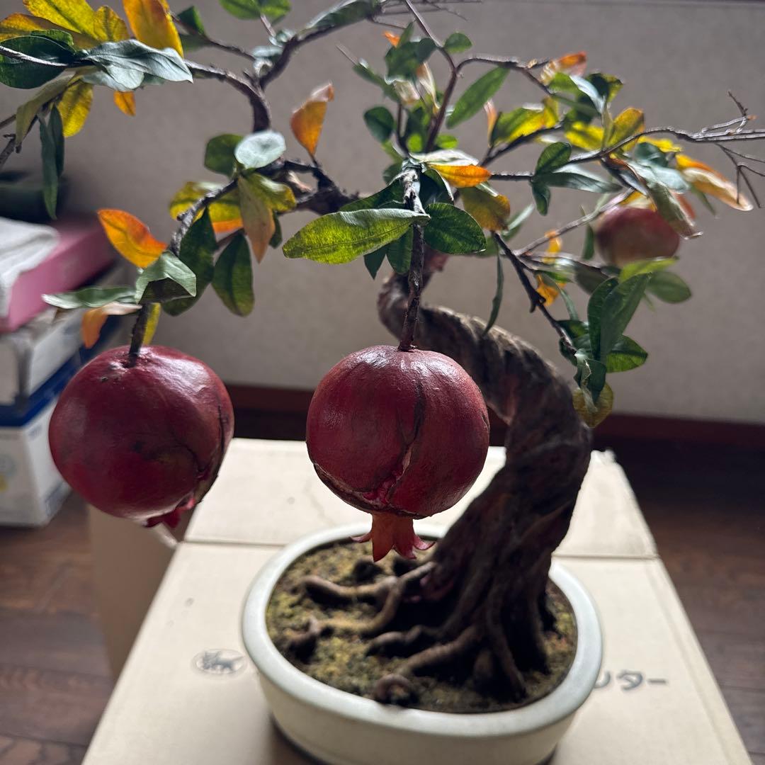 ザクロの木 置物 インテリア