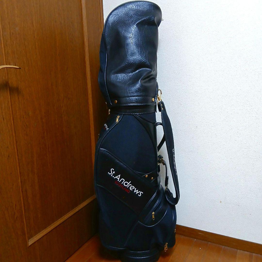St.Andrews　セントアンドリュース　キャディバッグ 　ブラック　レザー