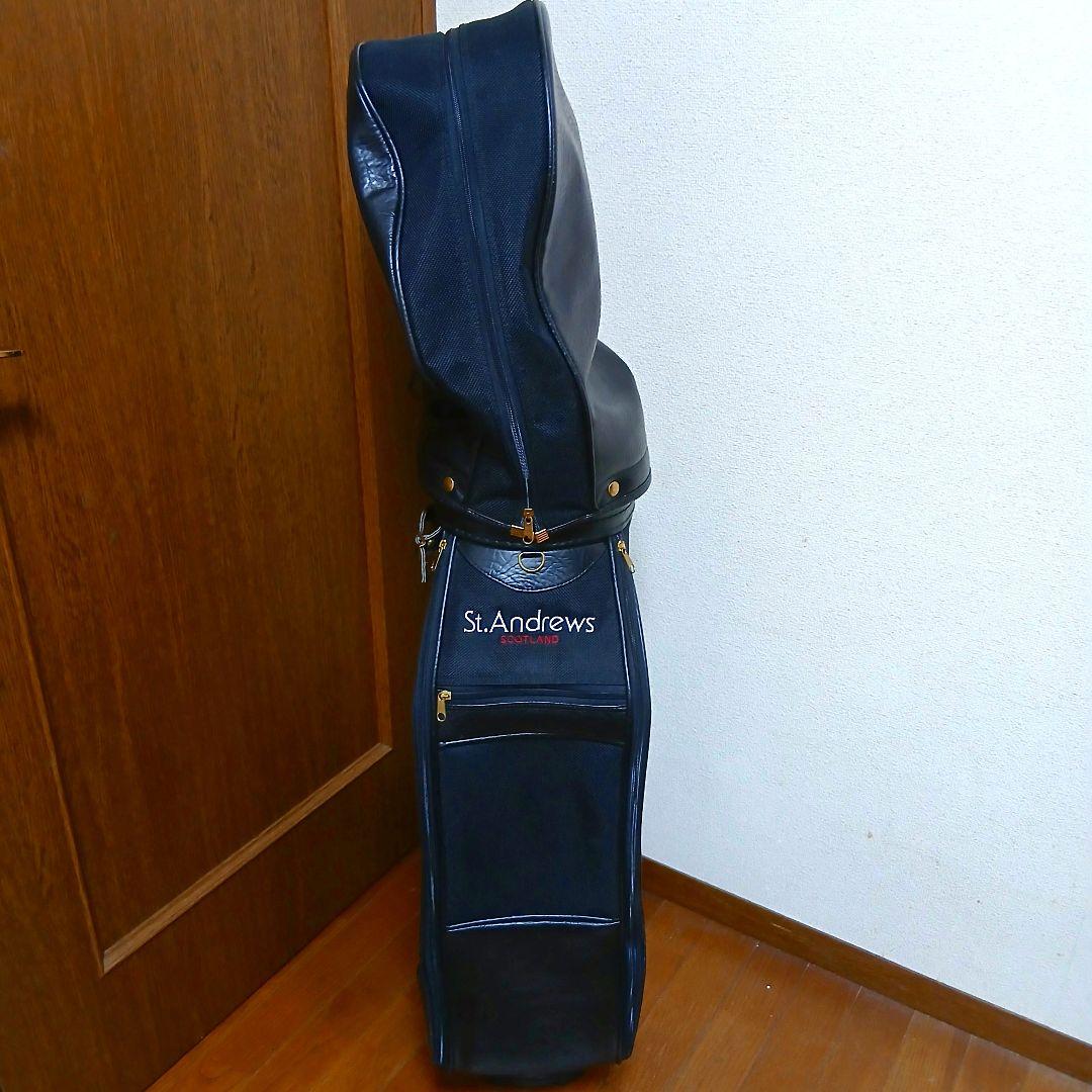 St.Andrews　セントアンドリュース　キャディバッグ 　ブラック　レザー