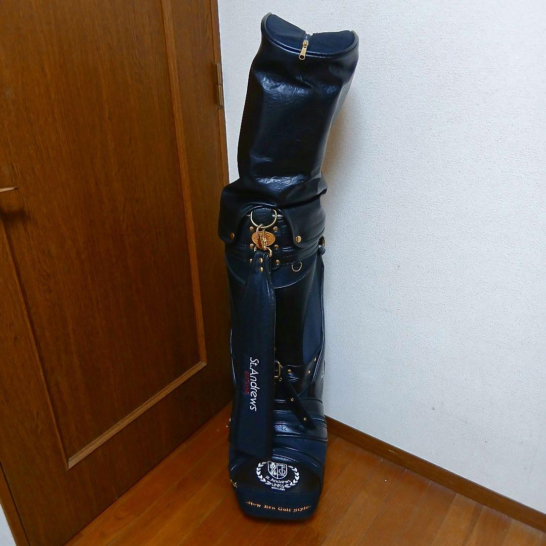 St.Andrews　セントアンドリュース　キャディバッグ 　ブラック　レザー