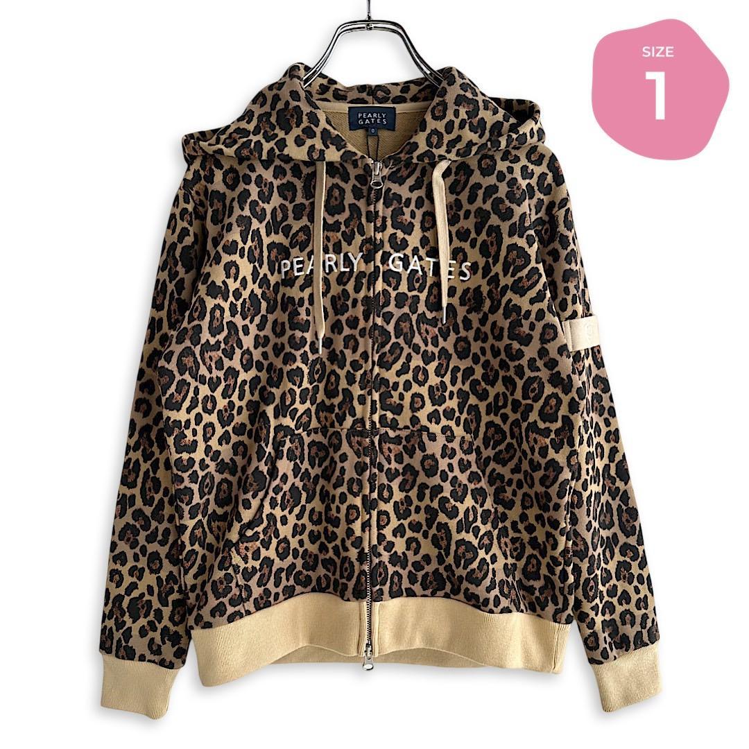 488 パーリーゲイツ 定価30,800円 パーカー レオパード サイズ1 M