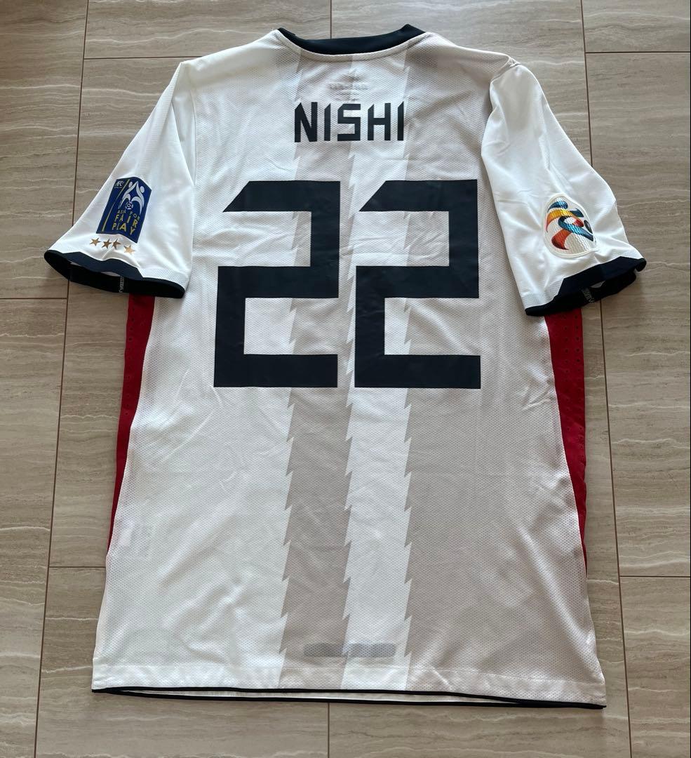 選手支給　鹿島アントラーズ　2011アウェイACL用サイン入ユニフォーム　西大伍