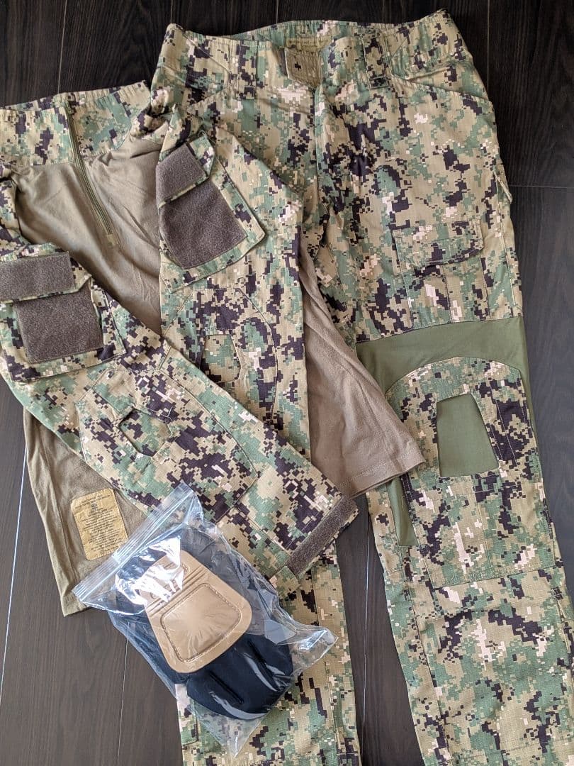 crye タイプ aor2 コンバットシャツ コンバットパンツ ニーパッド 上下