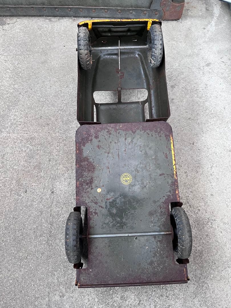 【antique】40's 50'sミリタリー トイトラック TOY ブリキ