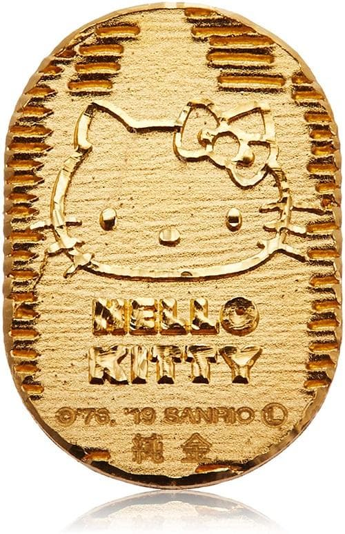 【限定品】美術品ハローキティ45周年記念開運小判 1g 1個　匿名配送 送料無料