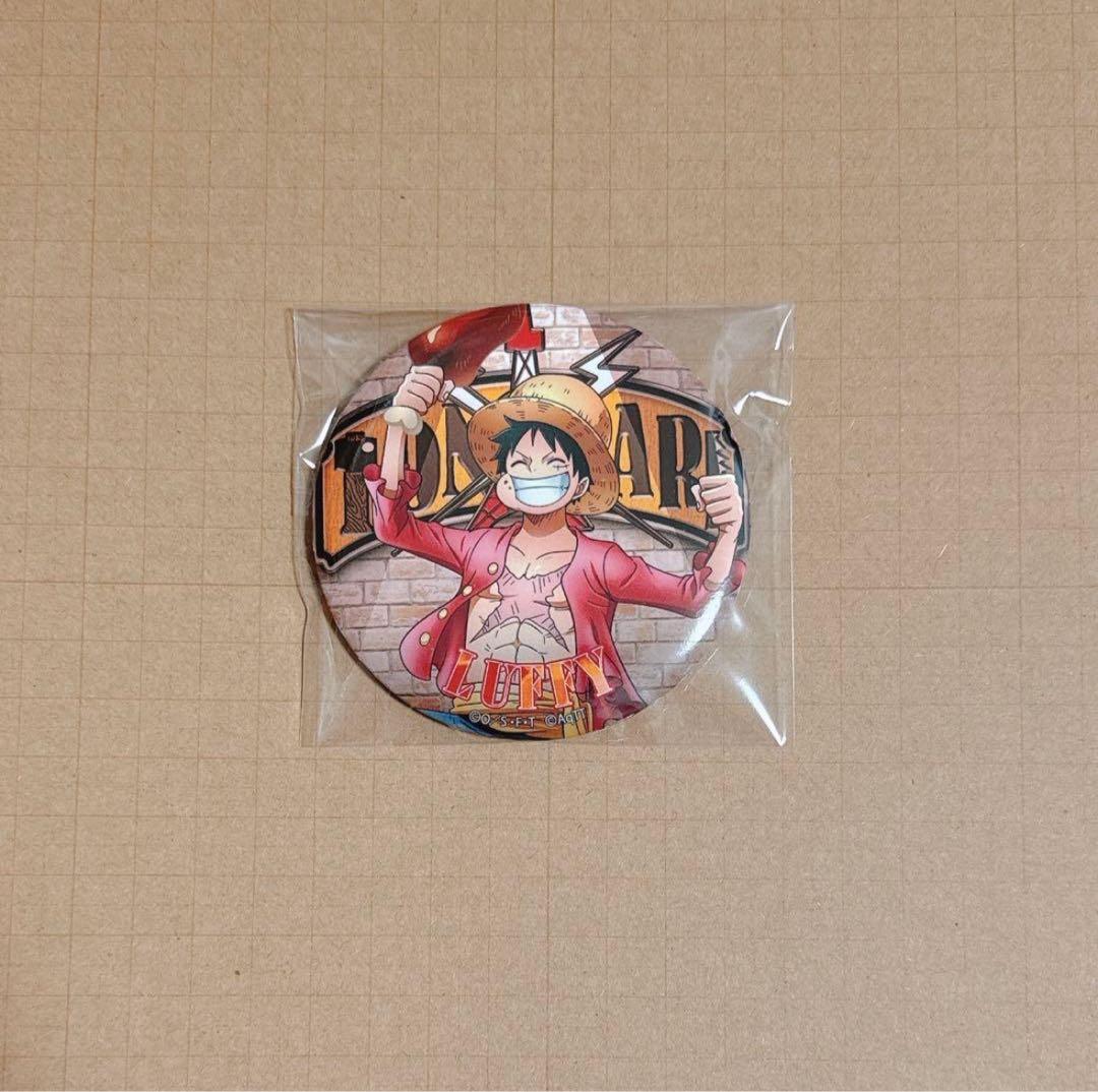 ONE PIECE ルフィ 缶バッジ 麦わらストア 東京ワンピースタワー