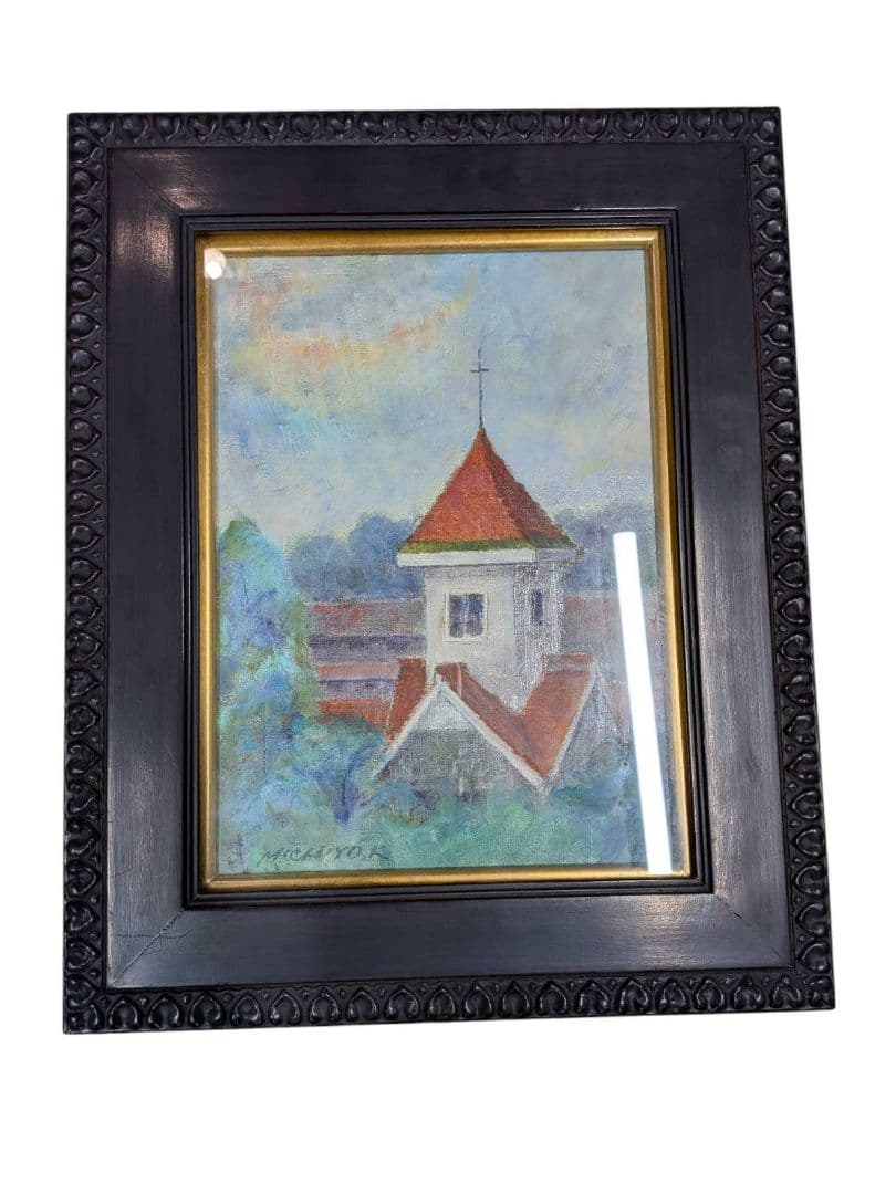 Michele 作 「協会の塔」印象派風 絵画