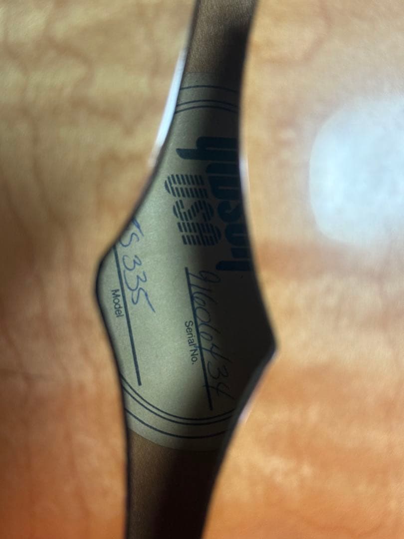 Gibson ES-335 Natural figured top 1／25まで