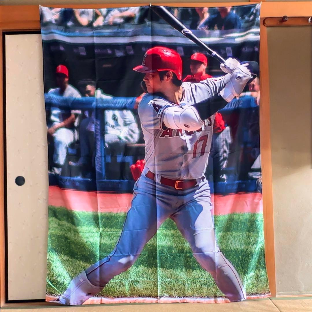 激レア 非売品 大谷翔平 超大型 タペストリー エンジェルス 貴重なワンシーン