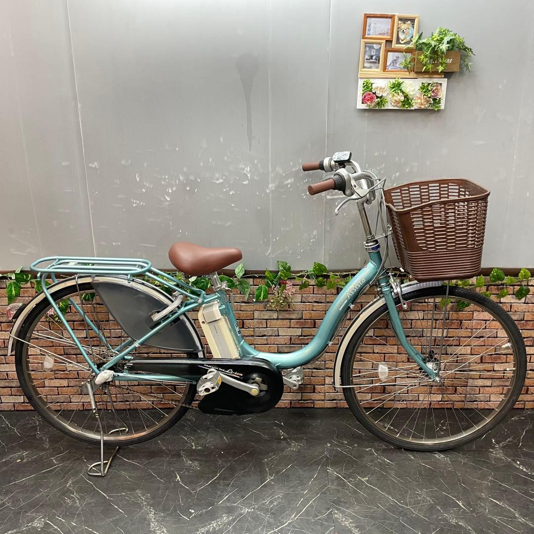 【9】電動自転車 ブリヂストン Assista ブルーグリーン系