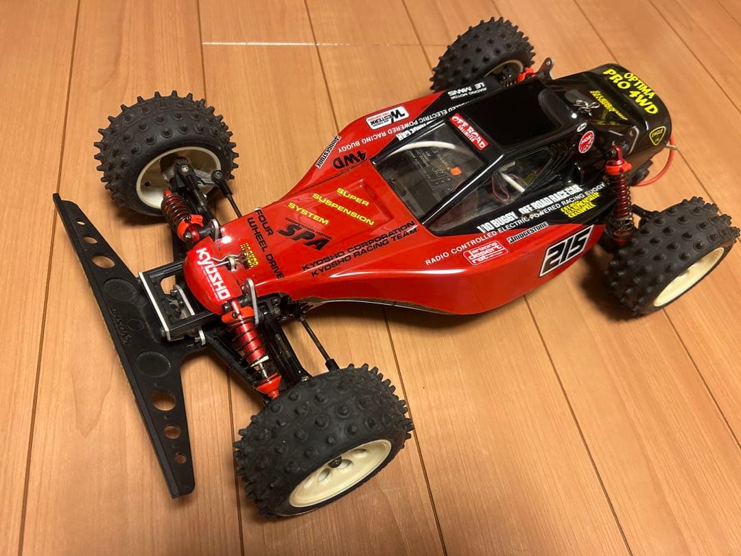 【当時物】京商　オプティマプロ4WD パルスチェッカー・充電器など付き　ジャンク
