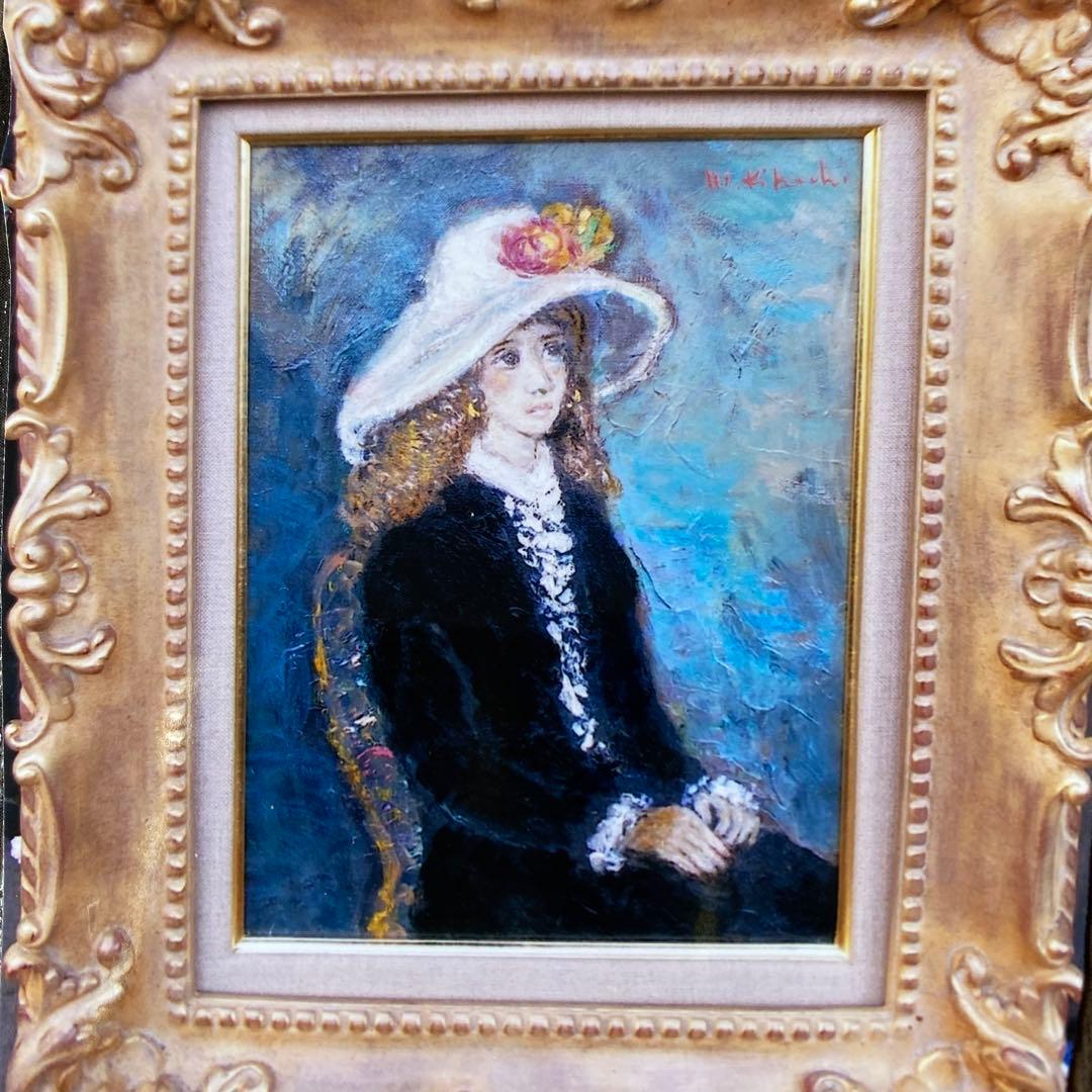 絵画　油絵　油彩画　優美　華麗　美品　アート