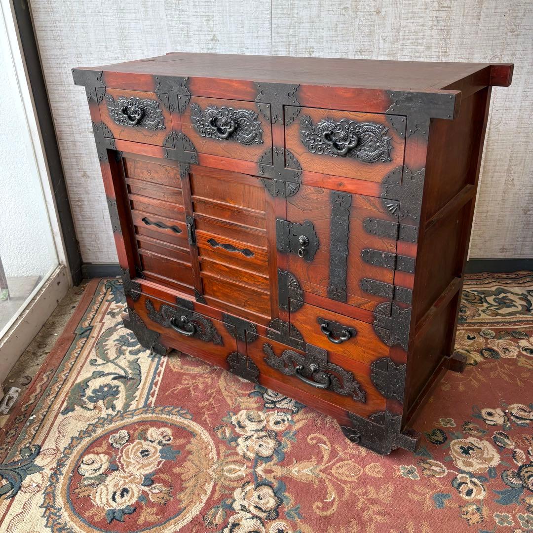 仙台箪笥 車箪笥 帳場箪笥 時代箪笥 民芸家具 引き出し箪笥 和箪笥 船箪笥