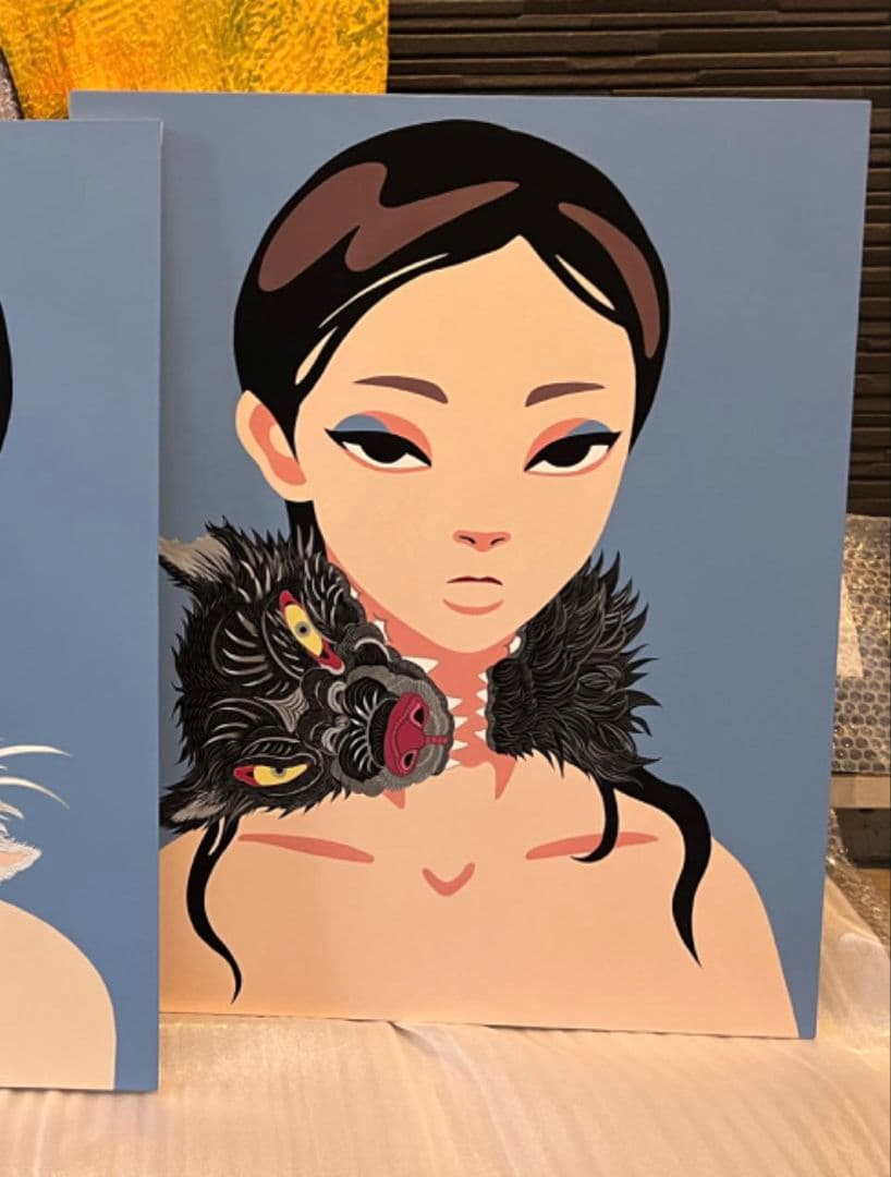 feebee アクリルキャンバス作品