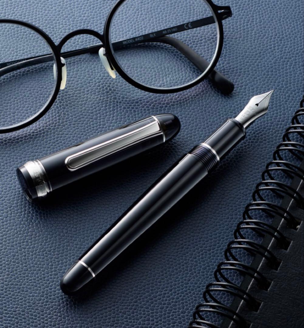 プラチナ万年筆 #3776 CENTURY SF 細軟字 ブラックダイヤモンド